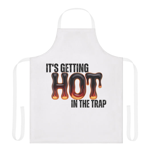 Hood NPC Merch- Apron - "It's Getting Hot in the Trap"