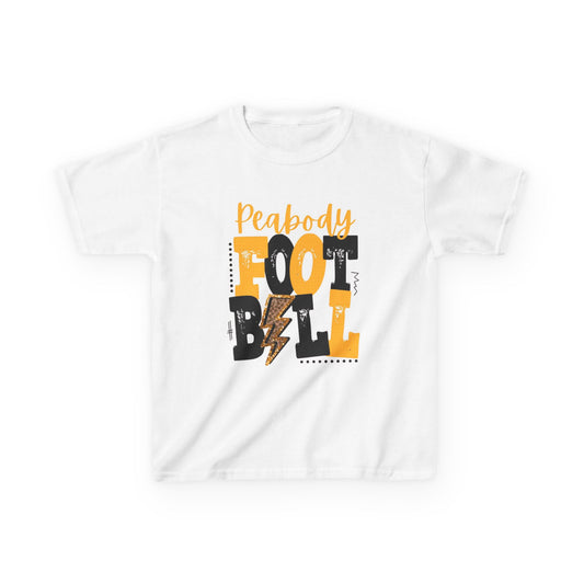 Peabody Football Kids Tee, Youth Sports Shirt, Fun Kids Apparel, Game Day Tee, Lightweight Cotton Tee