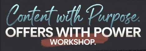 3 Day Clarity To Content Workshop Options