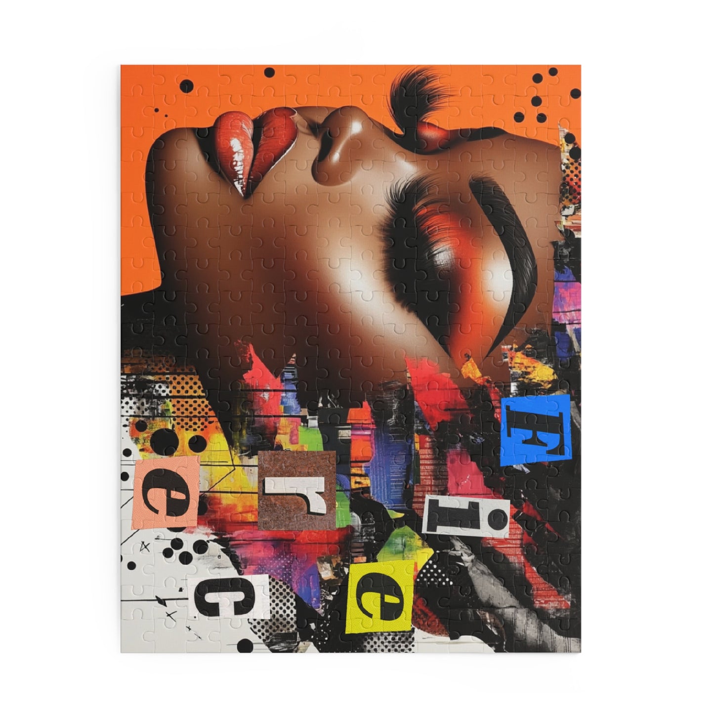 Fierce Femme Art Puzzle — Bold Afrocentric Portrait Jigsaw (120/252/500 pc)