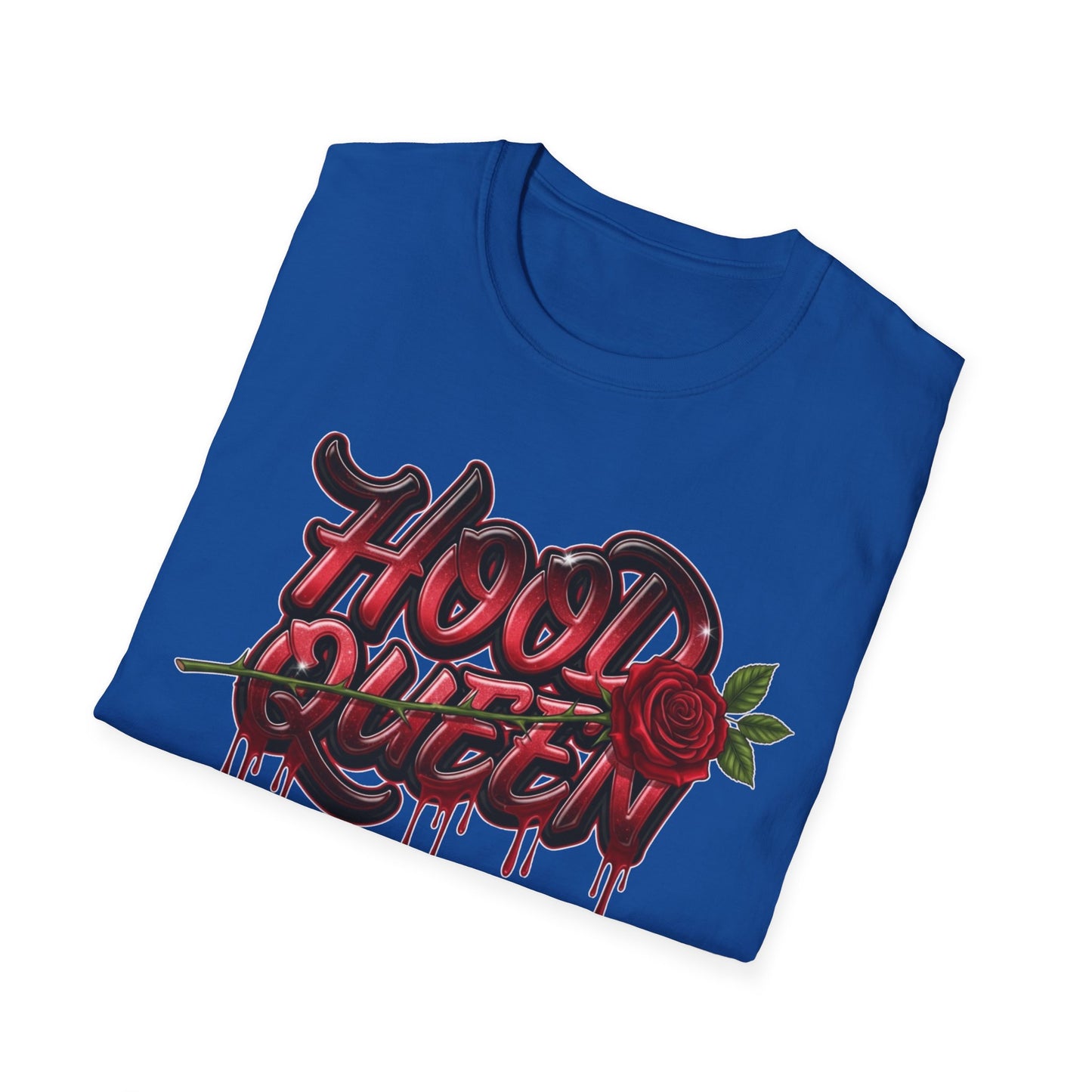 Hood Queen T-Shirt — Gothic Rose Graffiti Tee