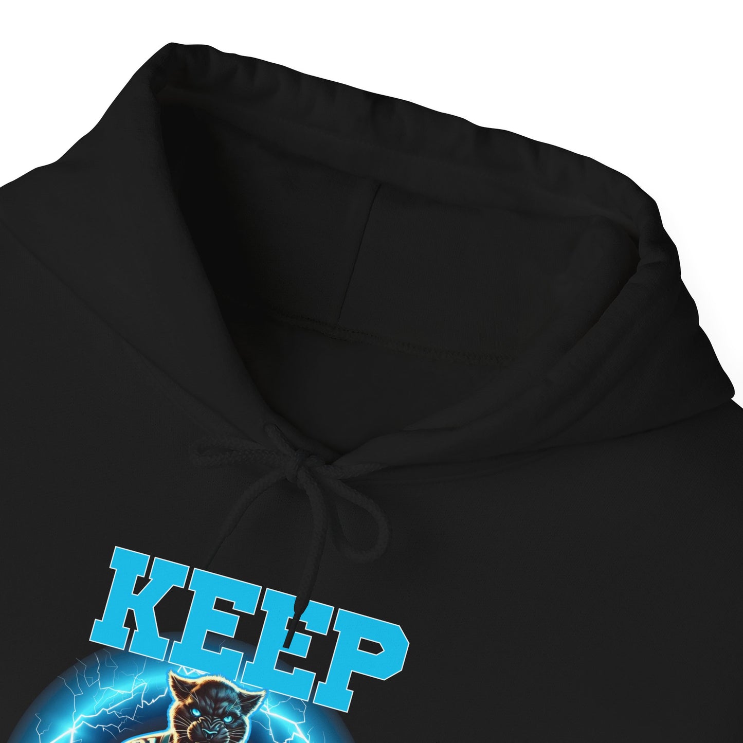 "Keep Pounding" Hoodie with Panther Graphic