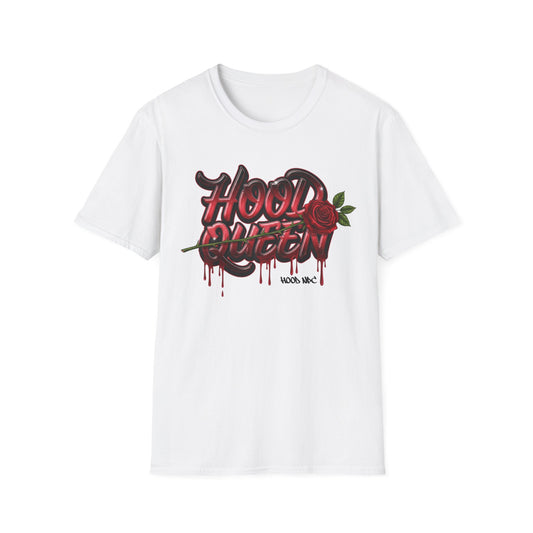 Hood Queen T-Shirt — Gothic Rose Graffiti Tee