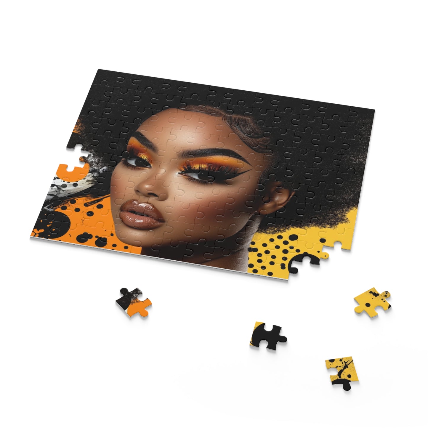 Afro Glam Portrait Puzzle — 120/252/500-Piece Beauty Jigsaw