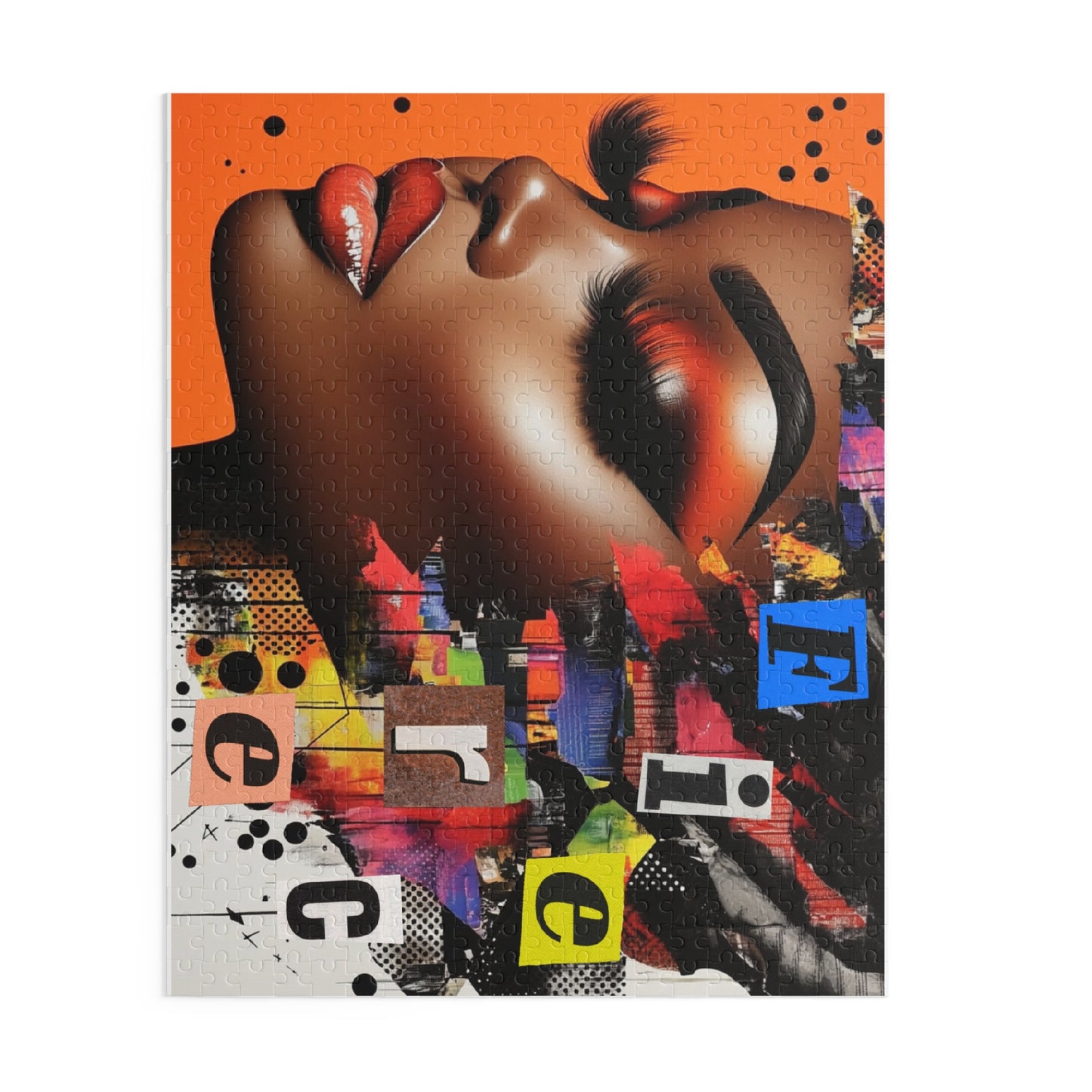 Fierce Femme Art Puzzle — Bold Afrocentric Portrait Jigsaw (120/252/500 pc)