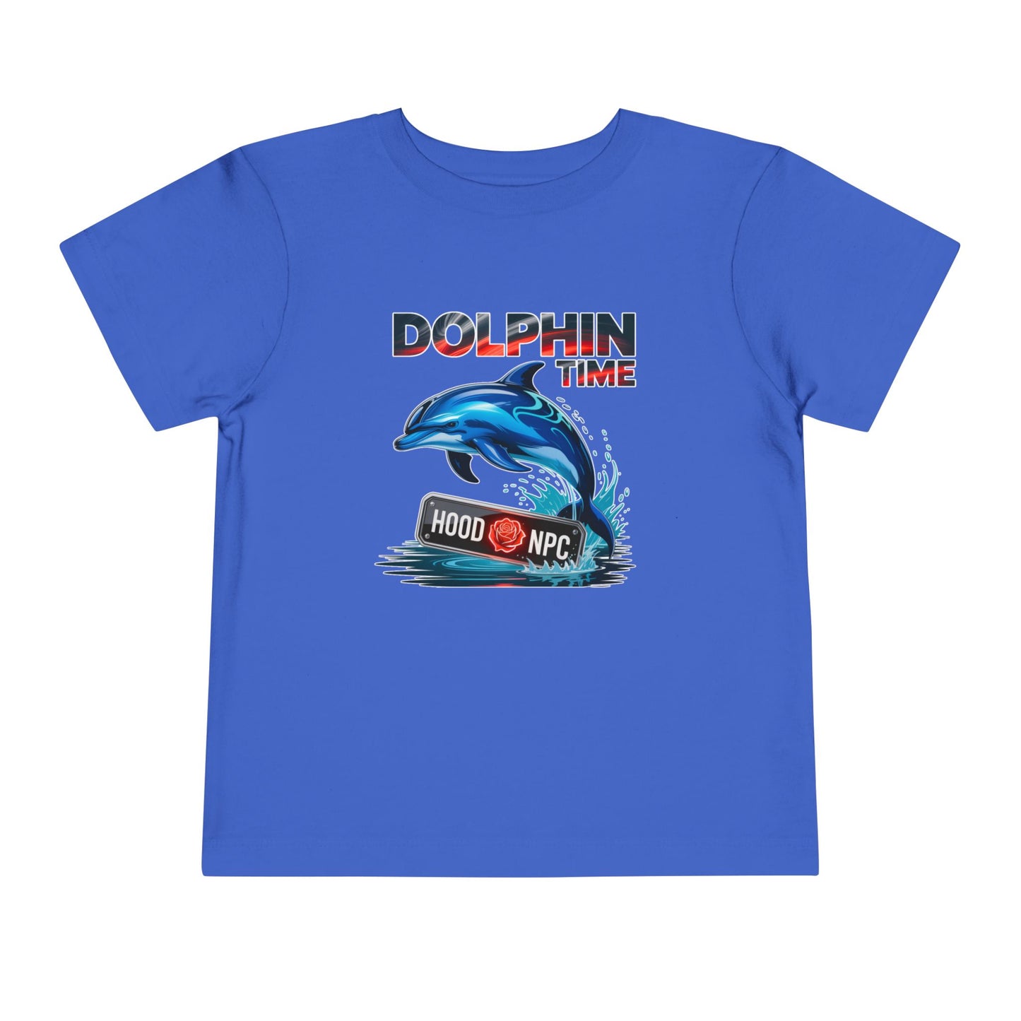 Toddler Short Sleeve I Hood NPC Dolphin Time
