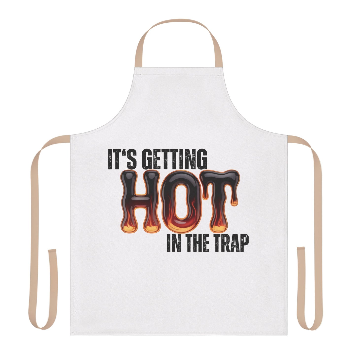Hood NPC Merch- Apron - "It's Getting Hot in the Trap"