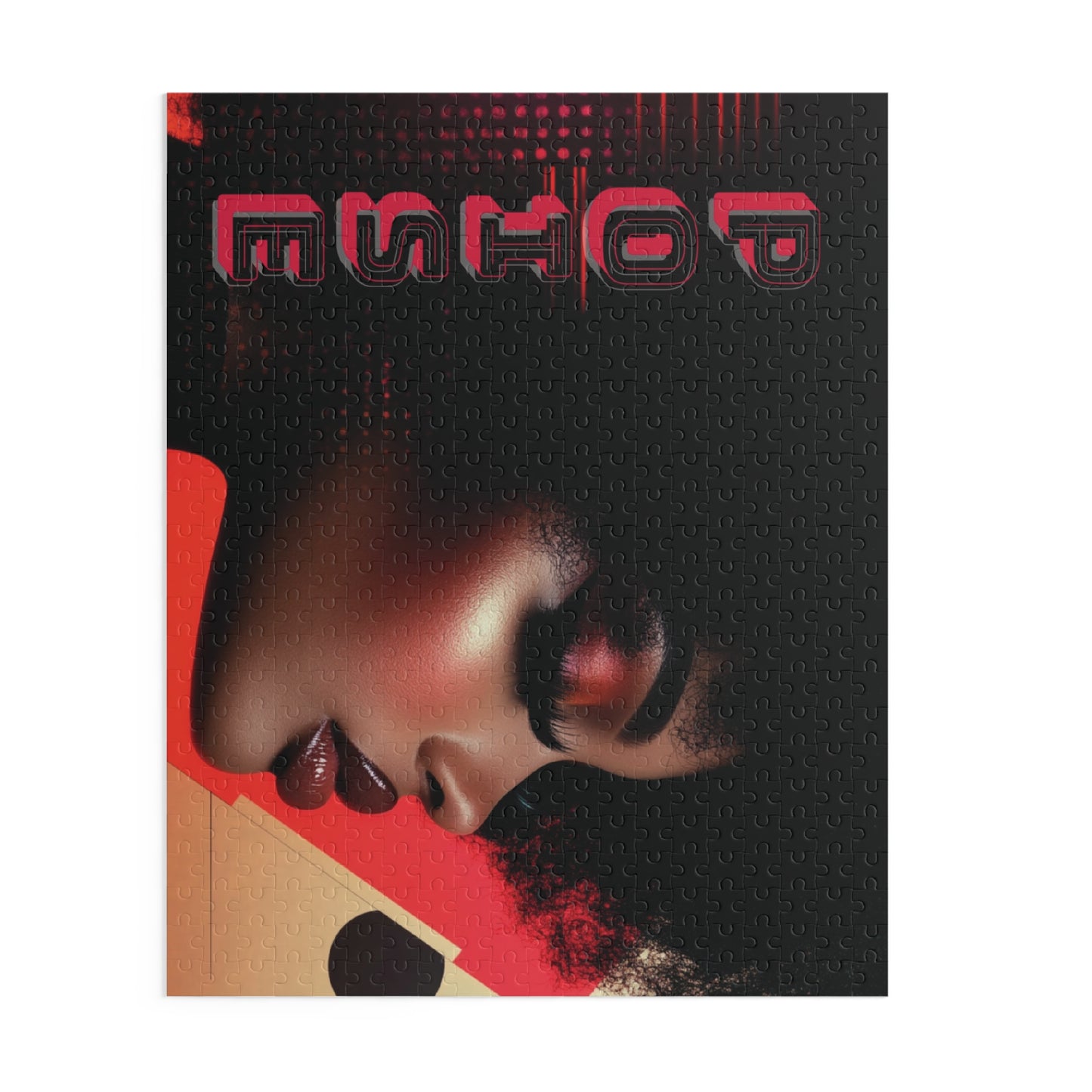 Retro Afro Femme Puzzle — 120/252/500-Piece Portrait Jigsaw