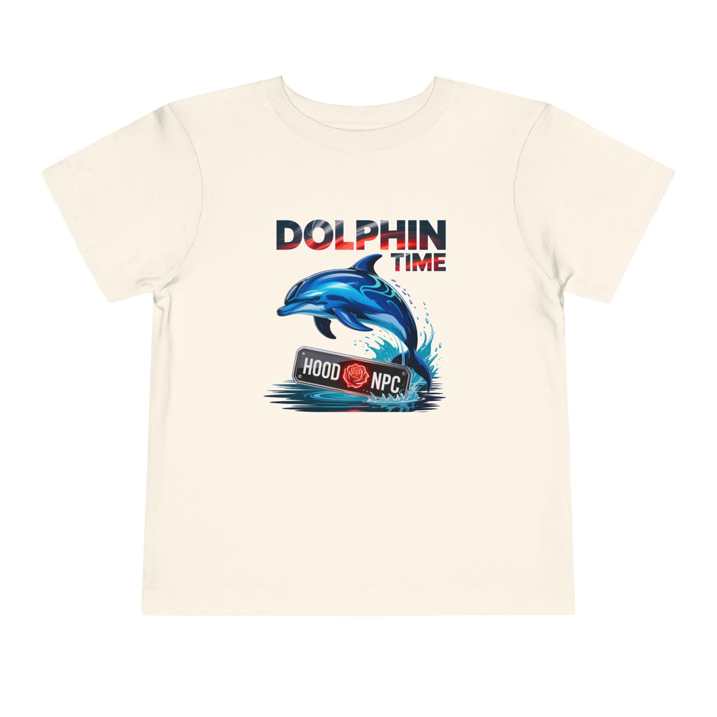 Toddler Short Sleeve I Hood NPC Dolphin Time