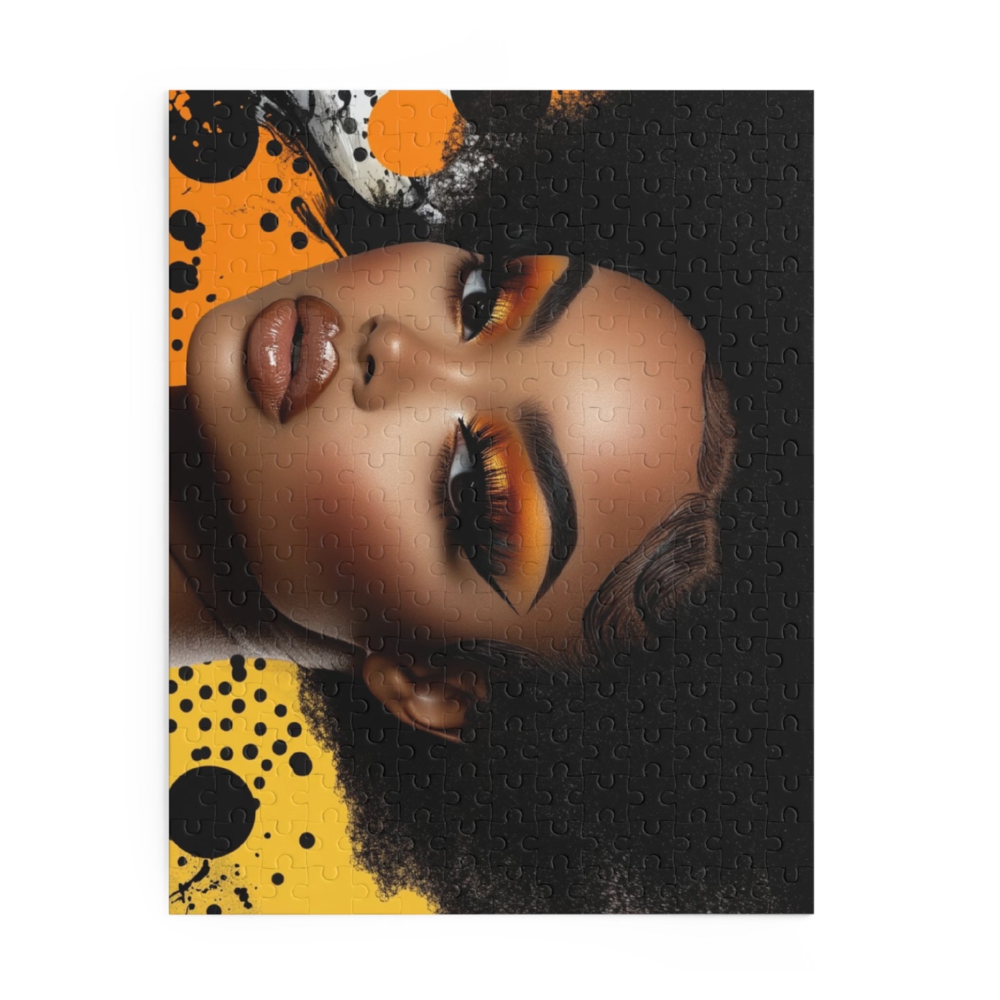 Afro Glam Portrait Puzzle — 120/252/500-Piece Beauty Jigsaw