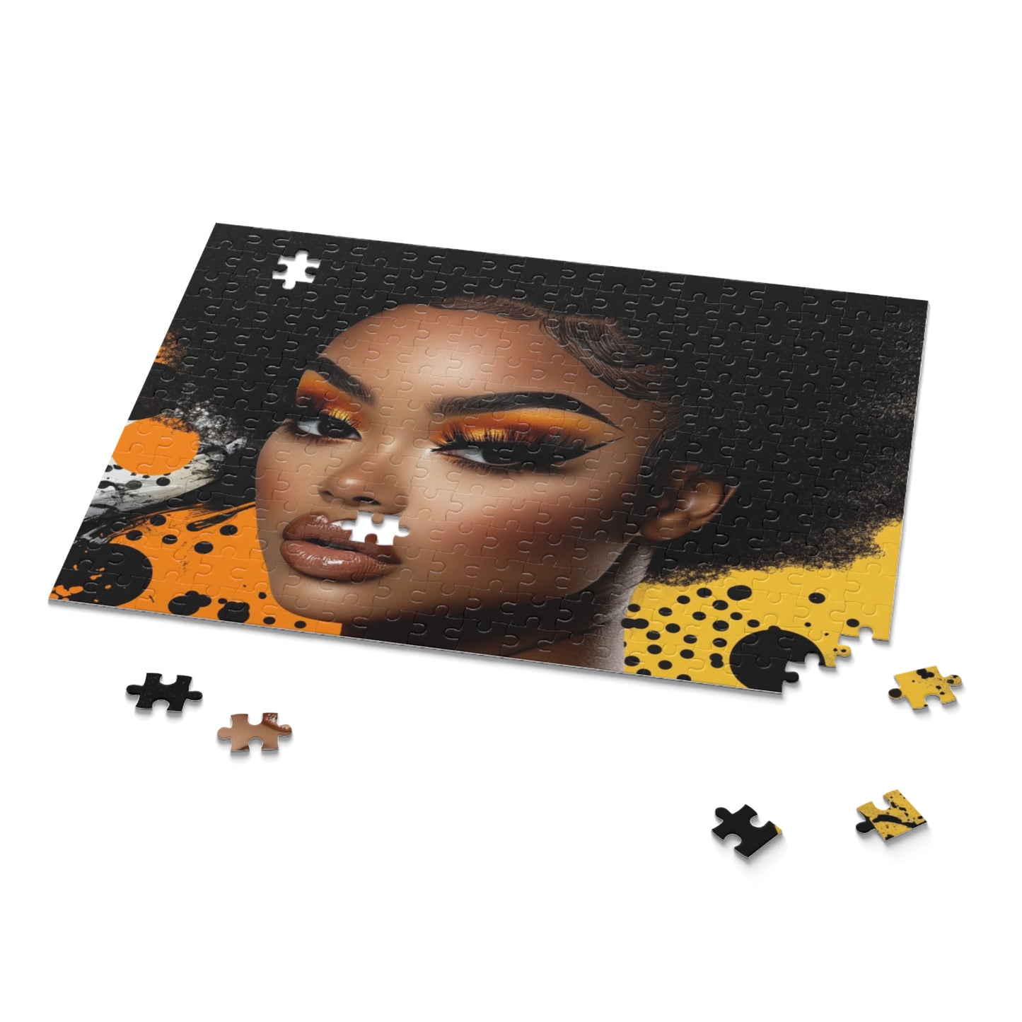 Afro Glam Portrait Puzzle — 120/252/500-Piece Beauty Jigsaw