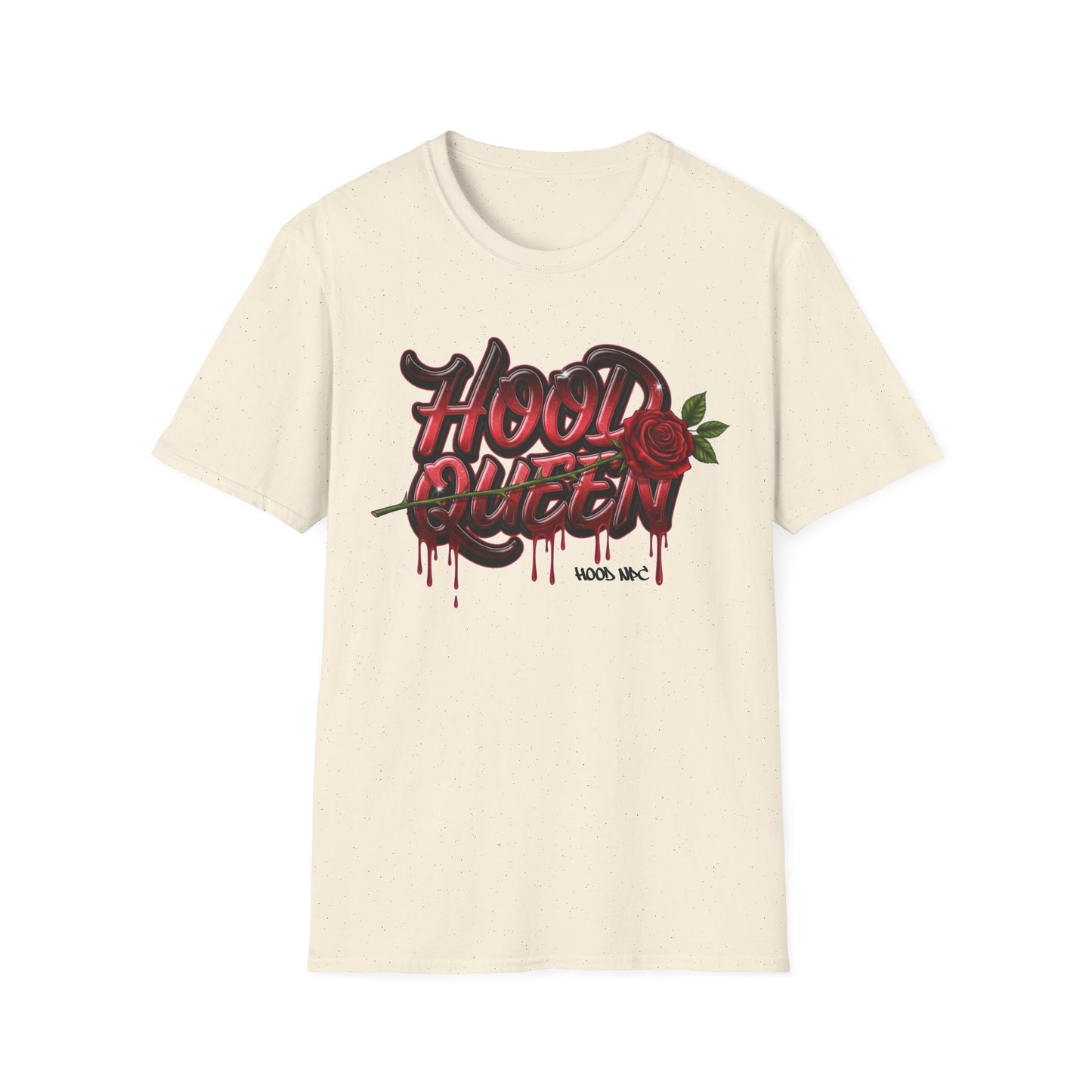 Hood Queen T-Shirt — Gothic Rose Graffiti Tee