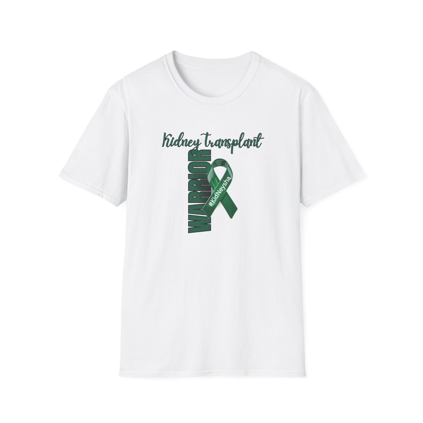 Kidney Transplant Warrior T-Shirt – Green Ribbon Awareness Tee