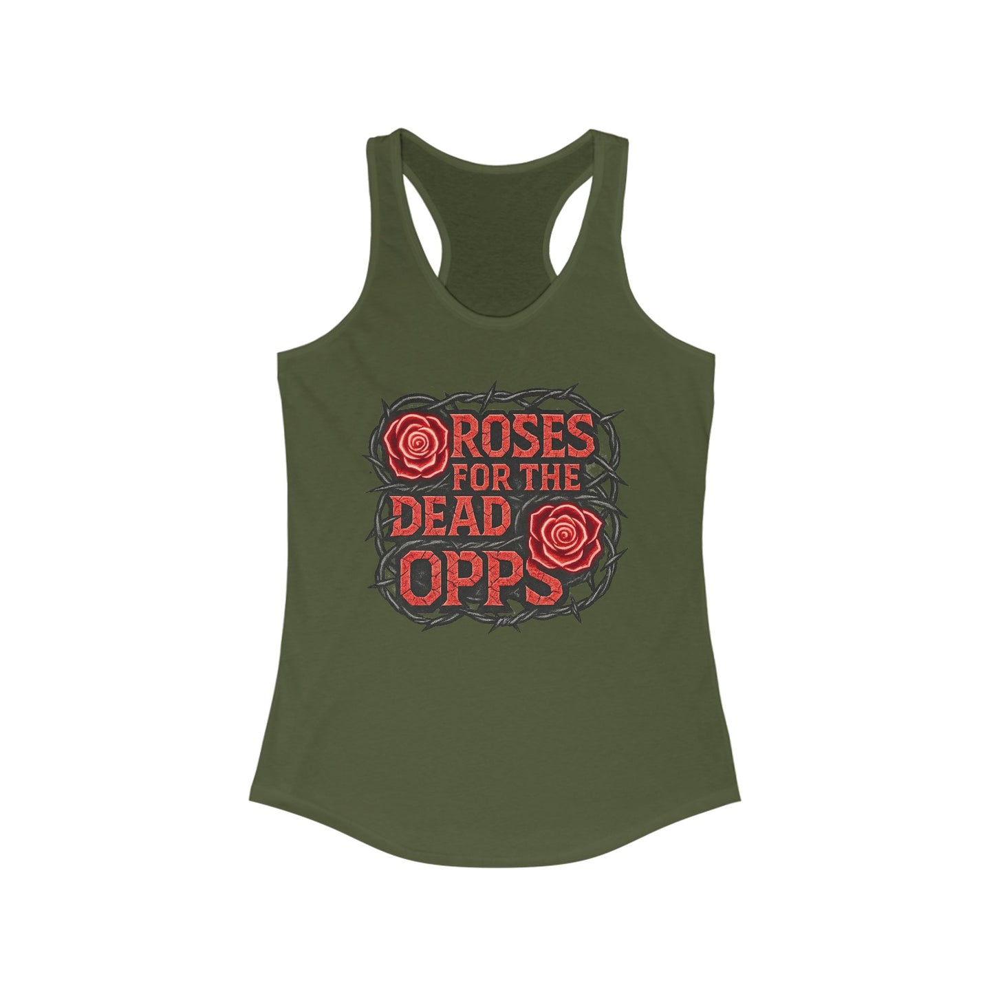 Roses for the Dead Opps Racerback Tank -style 2