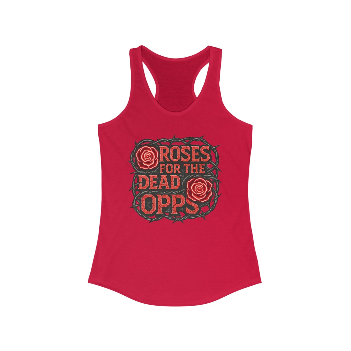 Roses for the Dead Opps Racerback Tank -style 2